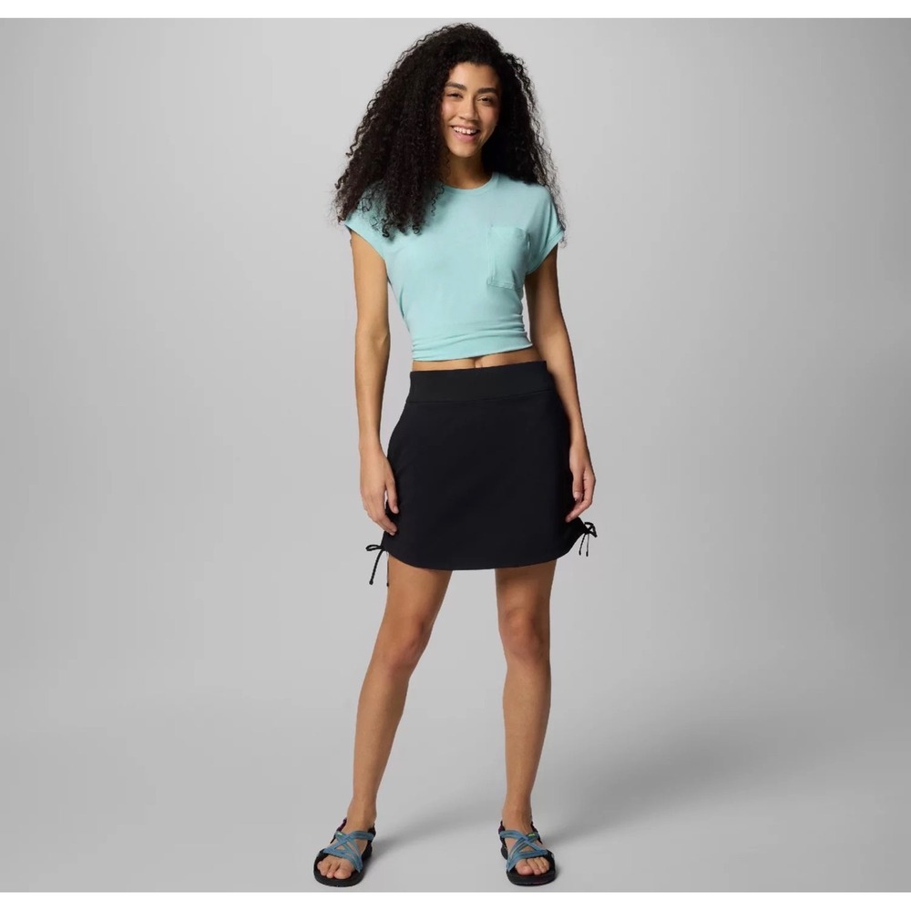 Columbia Anytime Casual Skort Womens XL Black Omni-Shield Hiking Active Skirt